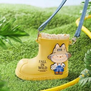 Authentic POP MART X THE MONSTERS LABUBU FALL IN WILD RAIN BOOT BAG (Limited)